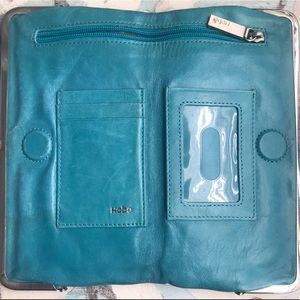 HOBO Distressed Leather Vintage Folding Clutch